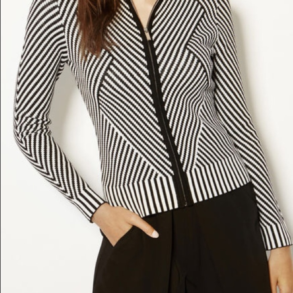 Karen Millen Black & White Cardigan